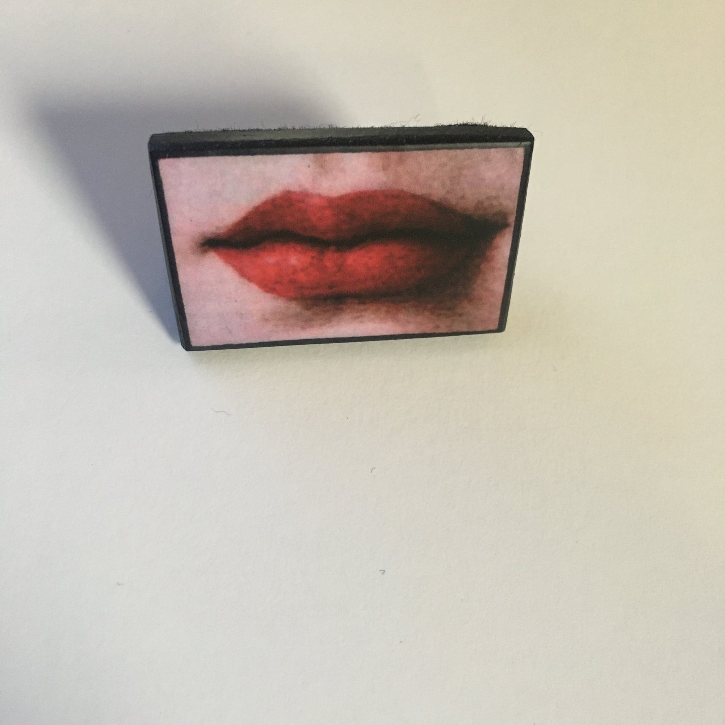 Lips ring handmade from sustainable wood