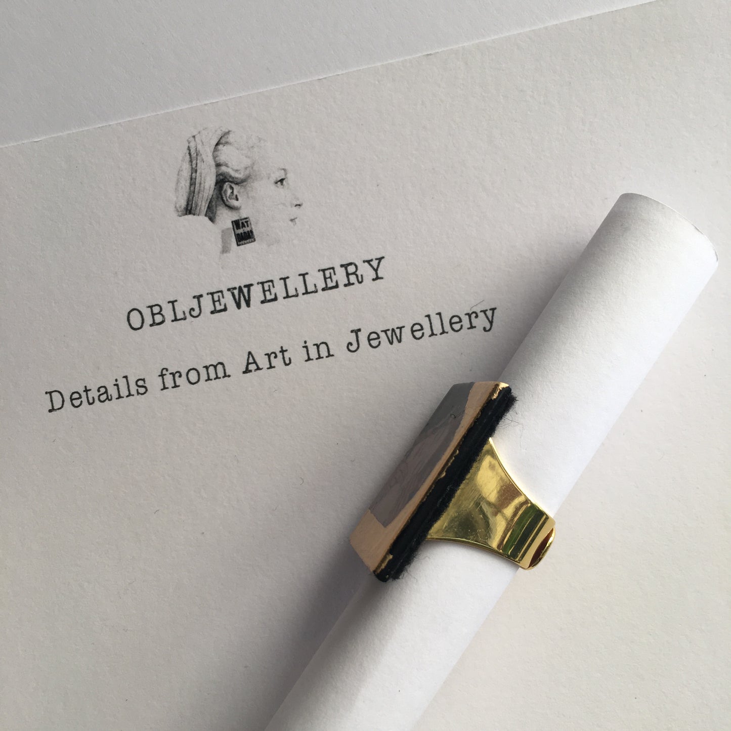 Klimt inspired promise ring