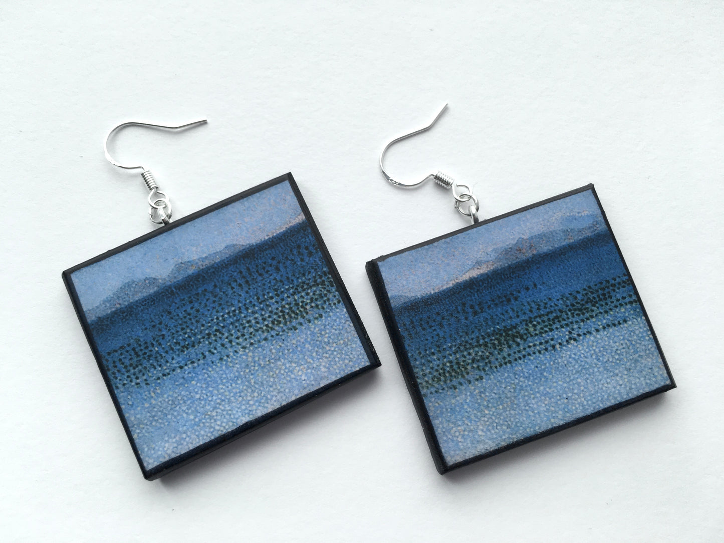 Neo Impressionism art earrings