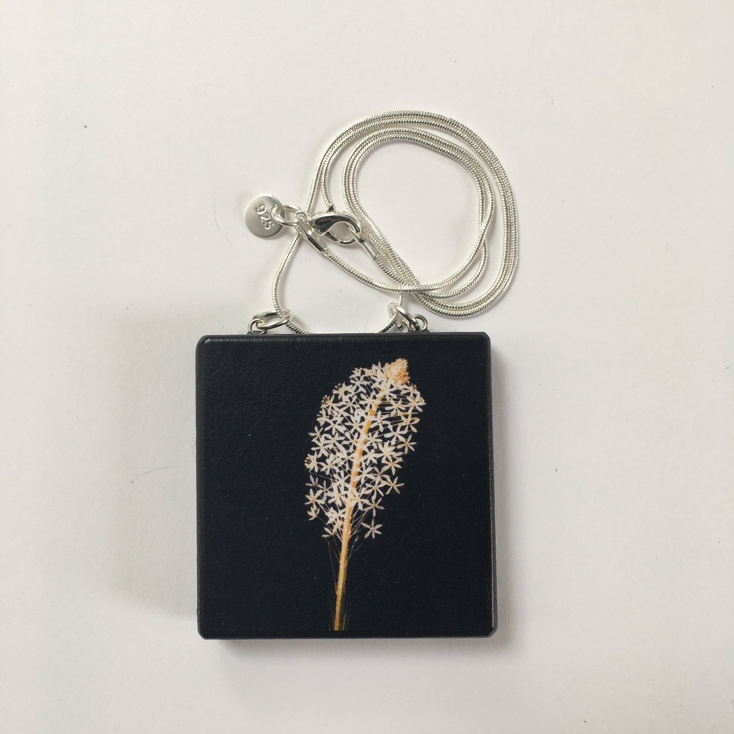 Botanical Art Pendant Necklace. Bohemian Jewelry