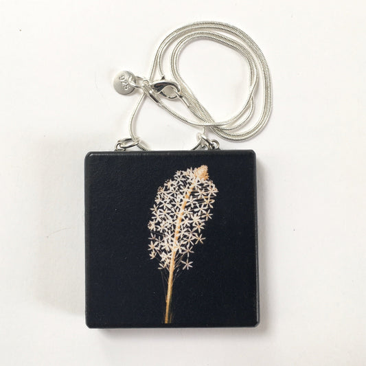 Botanical Art Pendant Necklace. Bohemian Jewelry