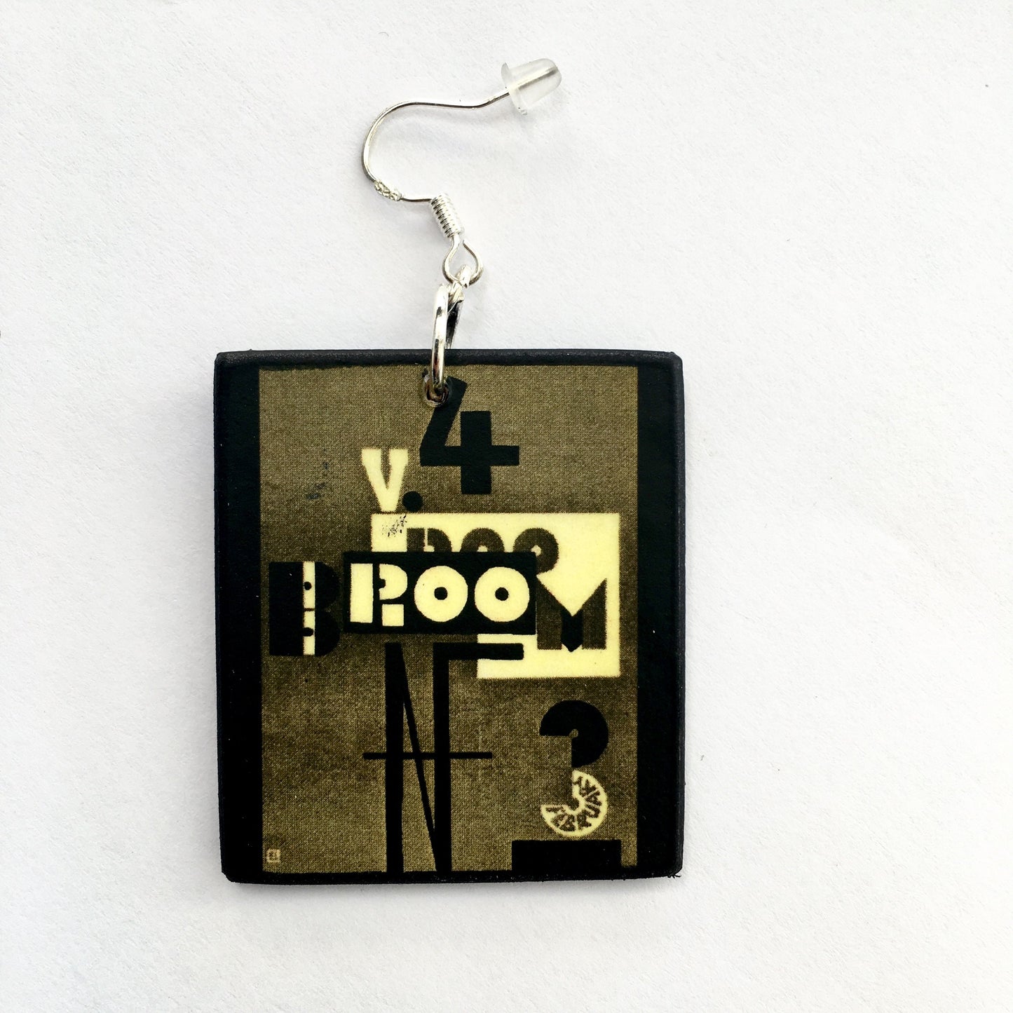 El Lissitzky, BROOM magazine art earrings.