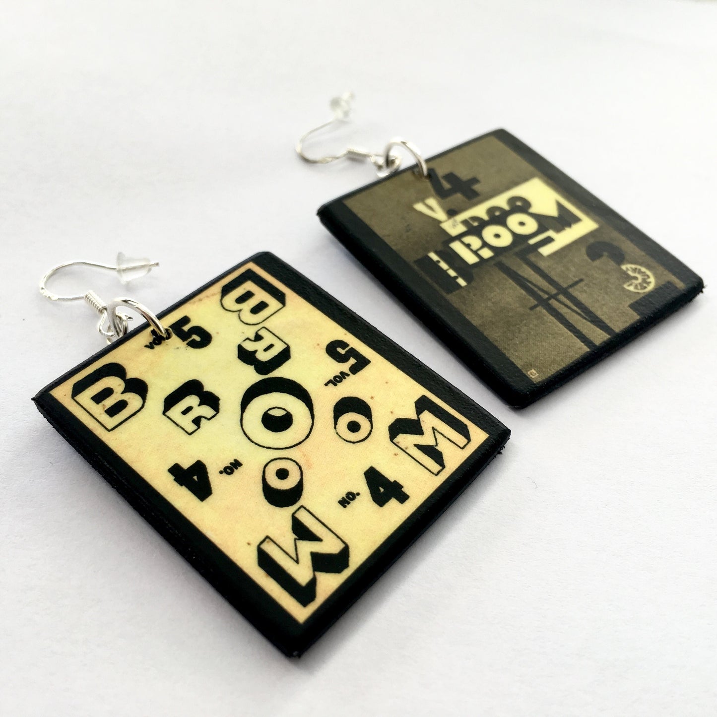 El Lissitzky, BROOM magazine art earrings.