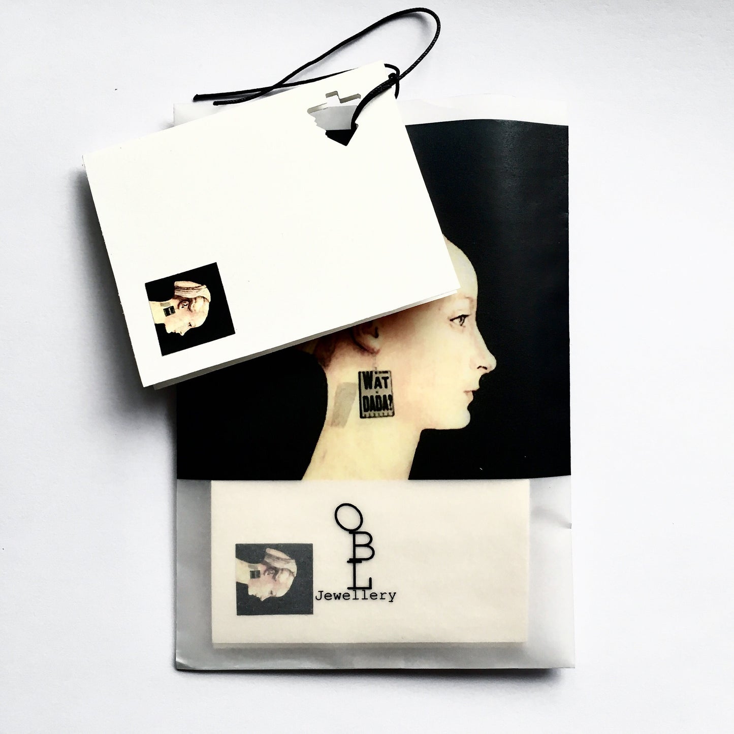 Asymmertrical art inspired earrings