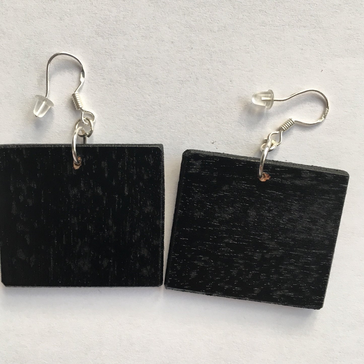 Mary Delany, sustainable wooden earrings. Artsy gift earrings.
