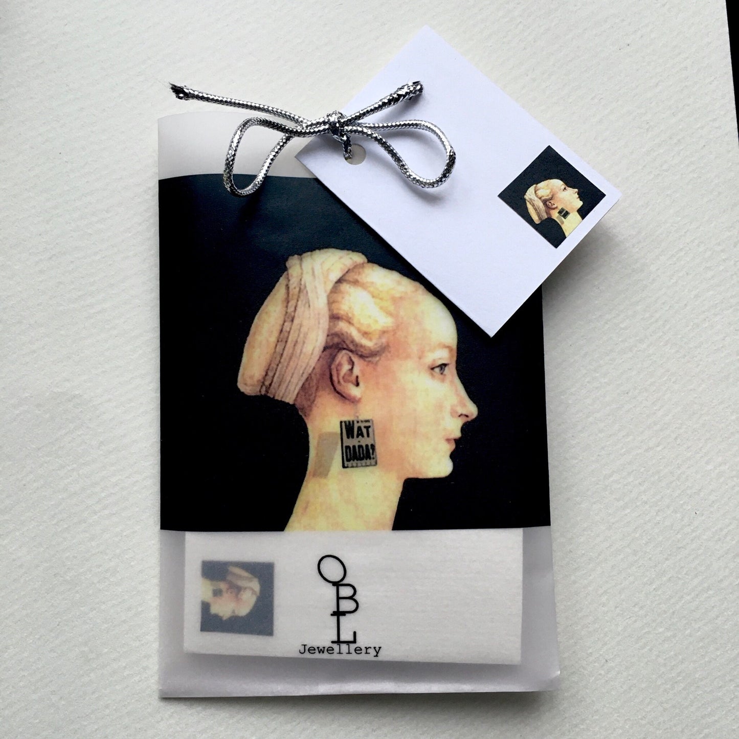 Jan Van Eyck mismatched art earrings