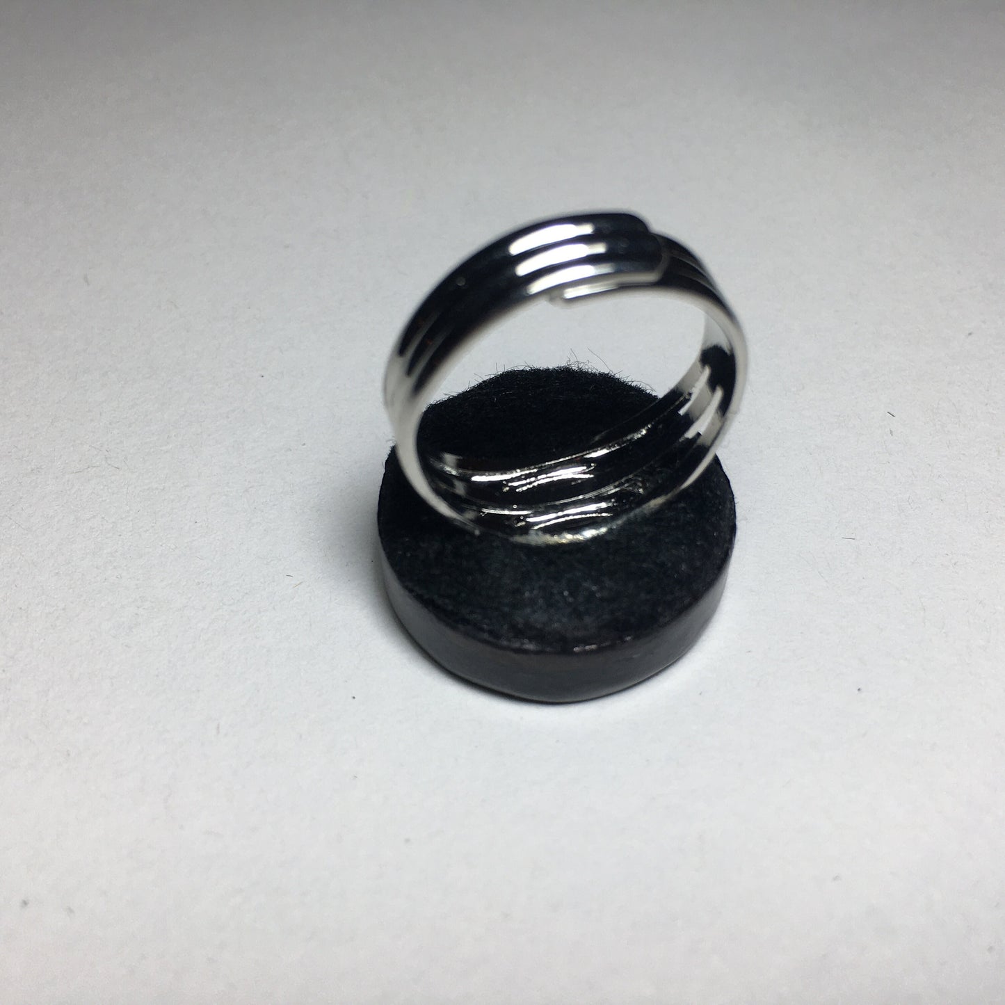 Robert Delaunay Geometric art wood ring. Quirky big ring. Abstract jewellery.