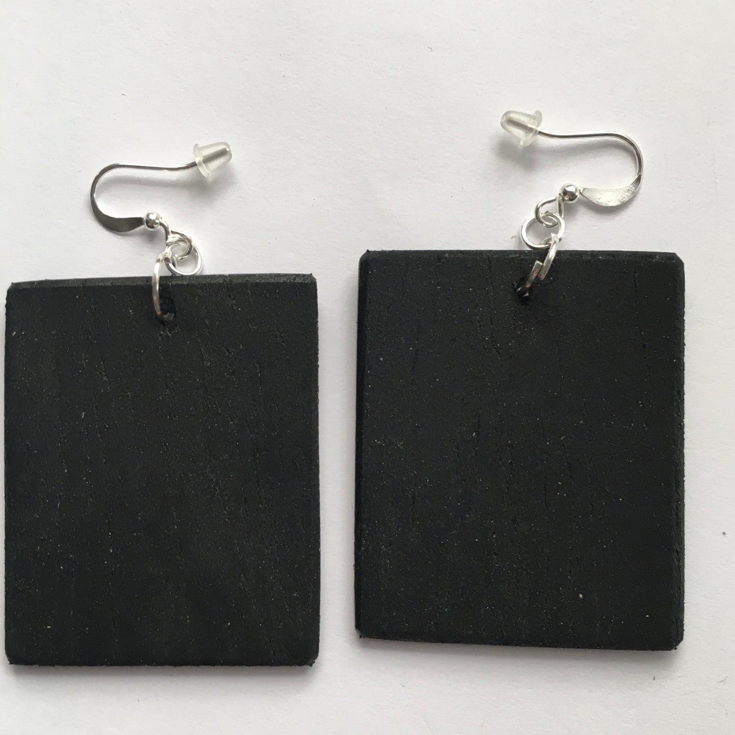 Paul Klee, geometric, coloured, wooden art earrings. Birthday gift for her.