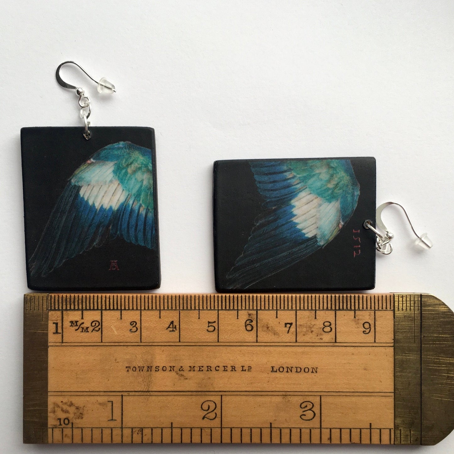 Statement art earrings inspired by Albrecht Durer