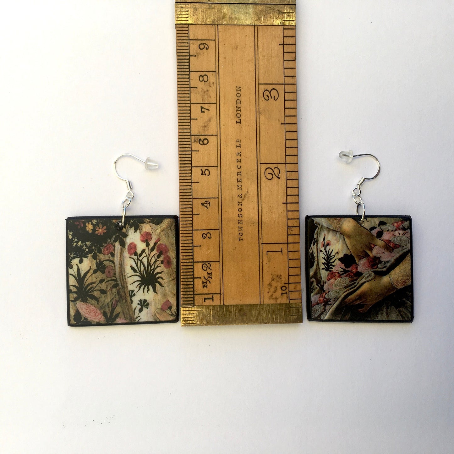 Botticelli, aesthetic, art earrings.
