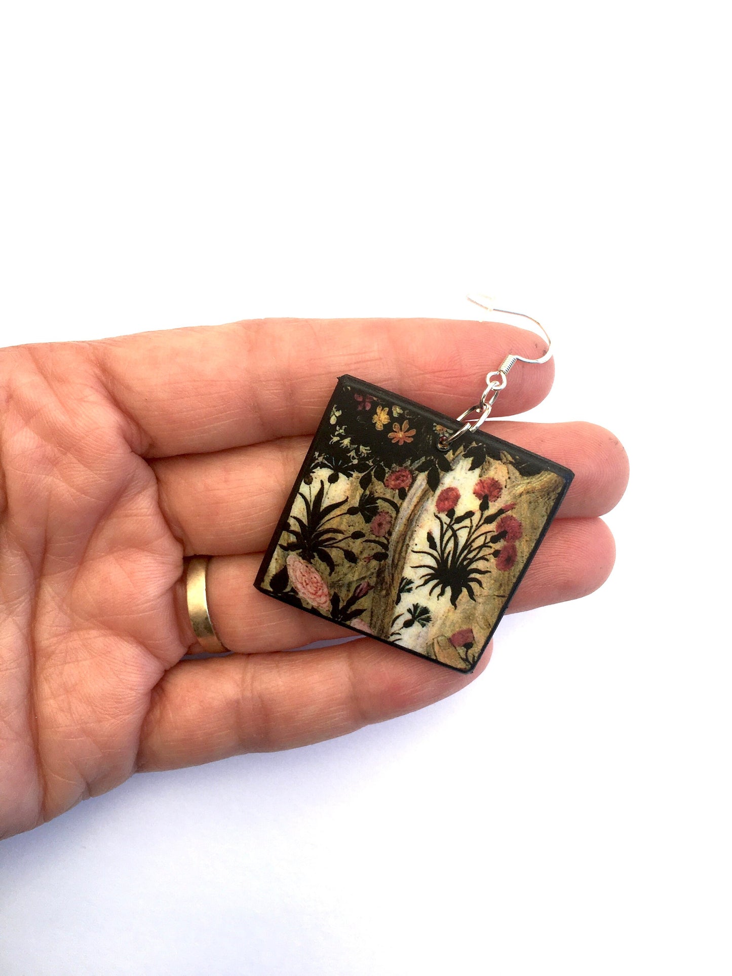 Botticelli, aesthetic, art earrings.