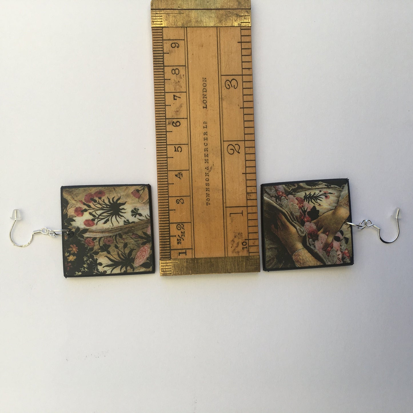 Botticelli, aesthetic, art earrings.