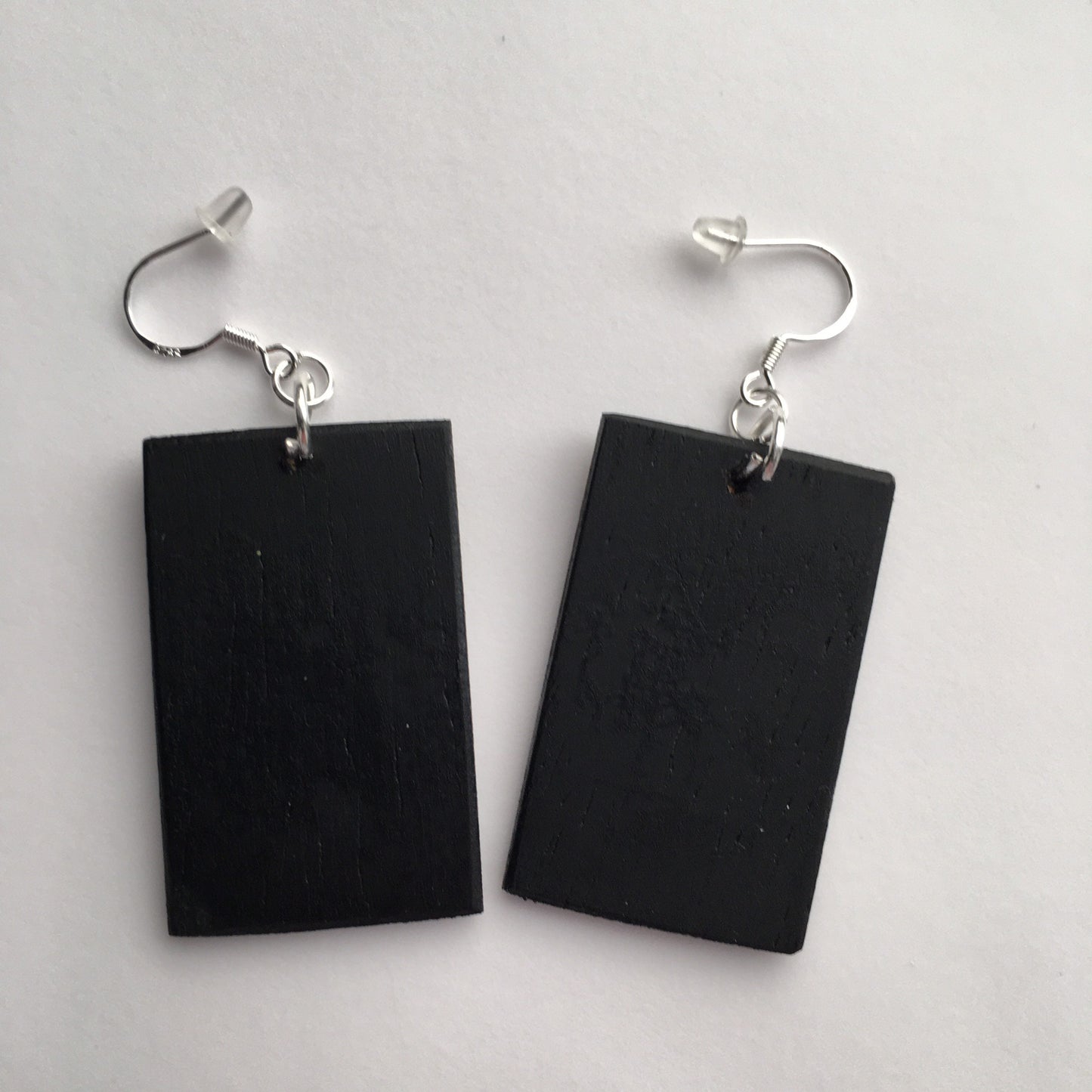Vincent Van Gogh, floral art earrings. Sustainable wood and 925 sterling silver earrings. Alternative engagement earrings gift.