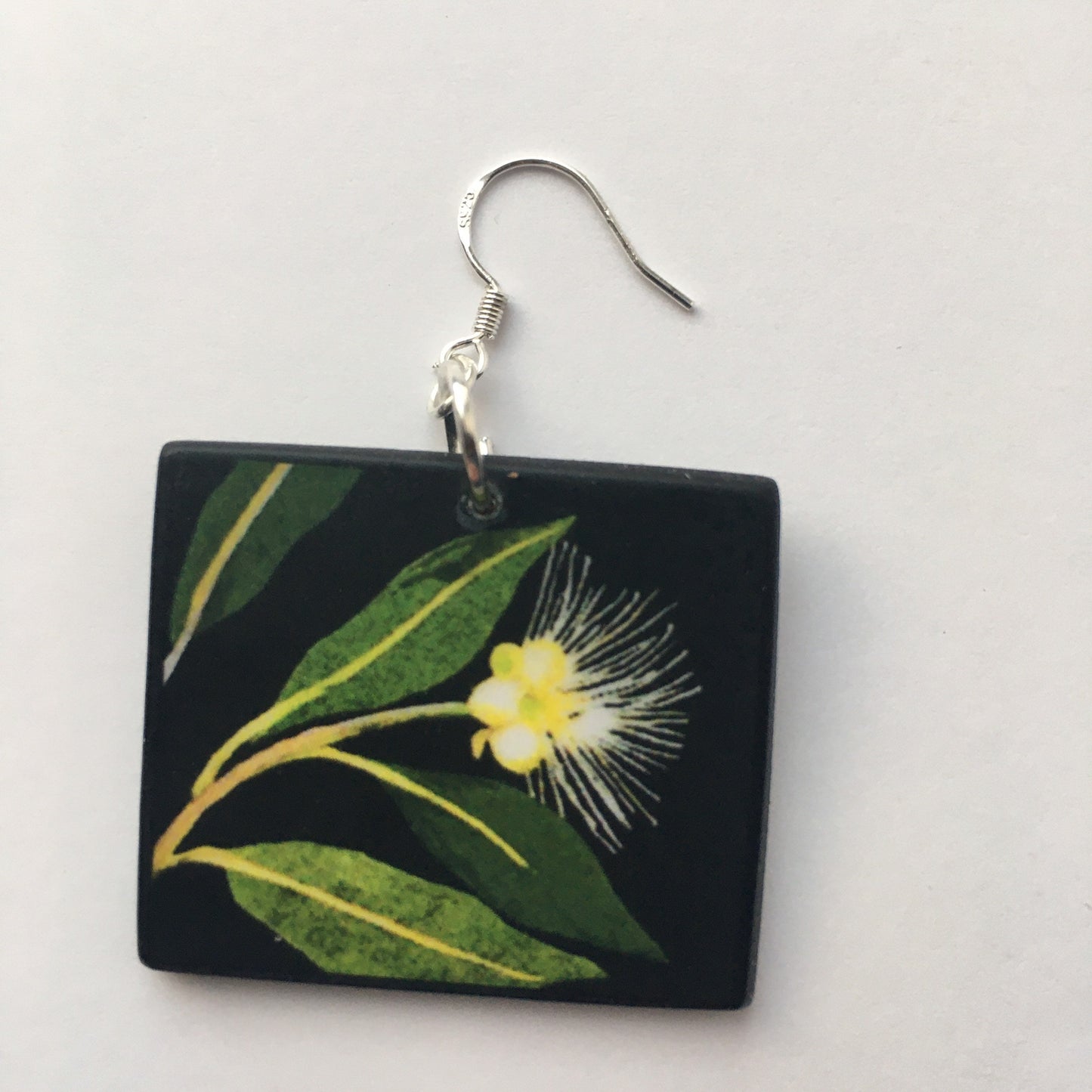 Mary Delany, floral art earrings