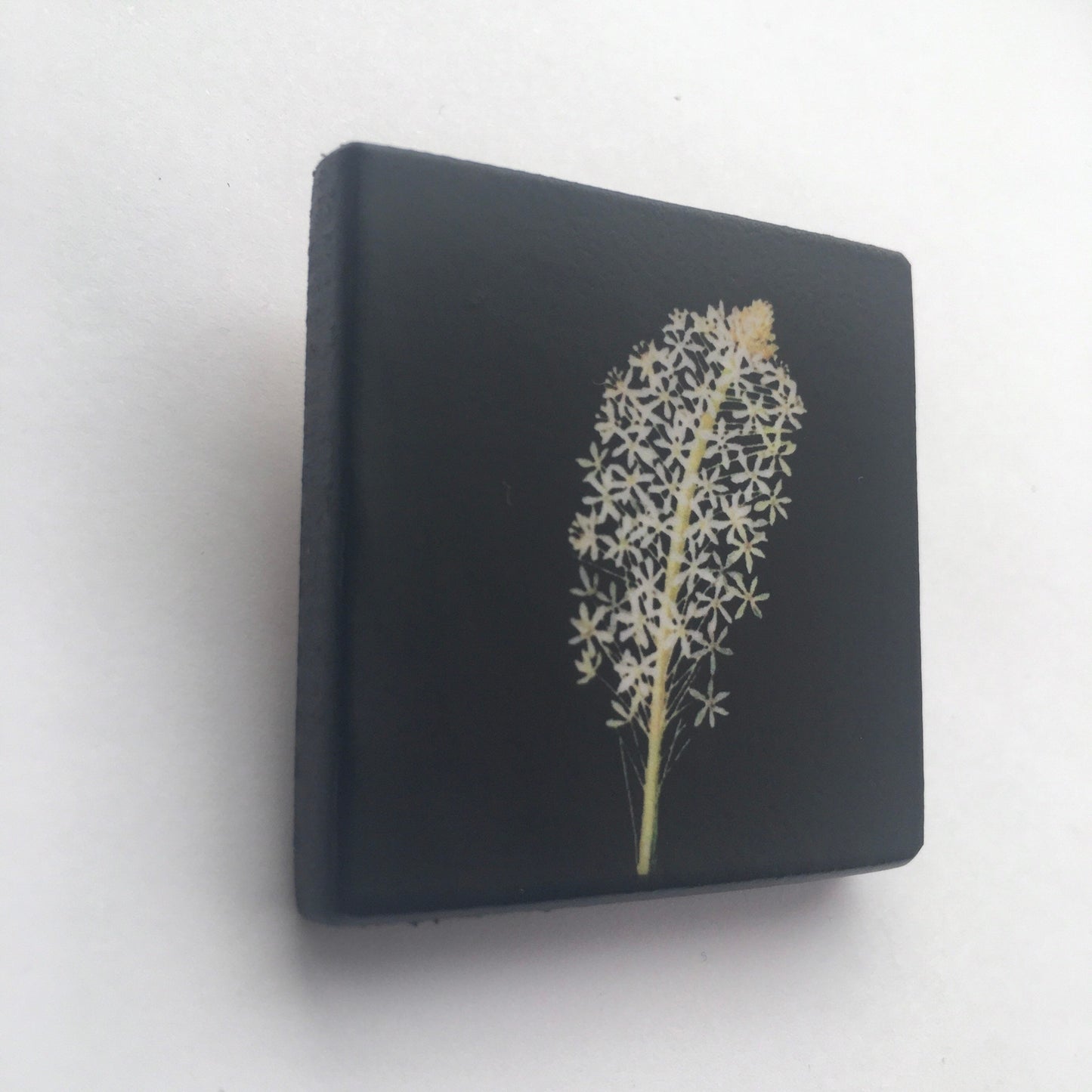 Mary Delany wooden, flowers brooch, birthday gift.