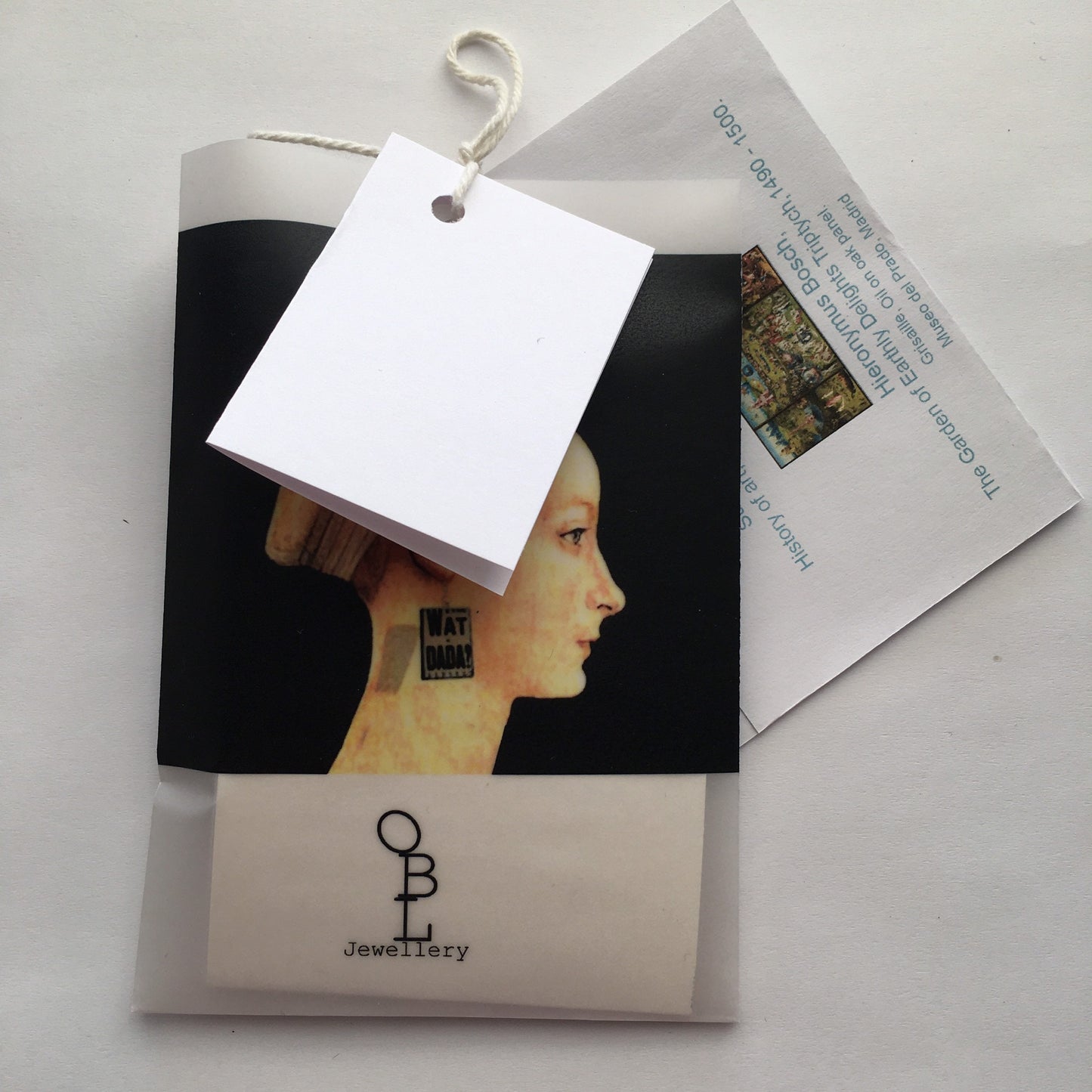 Unisex art brooch inspired by Hieronymus Bosch