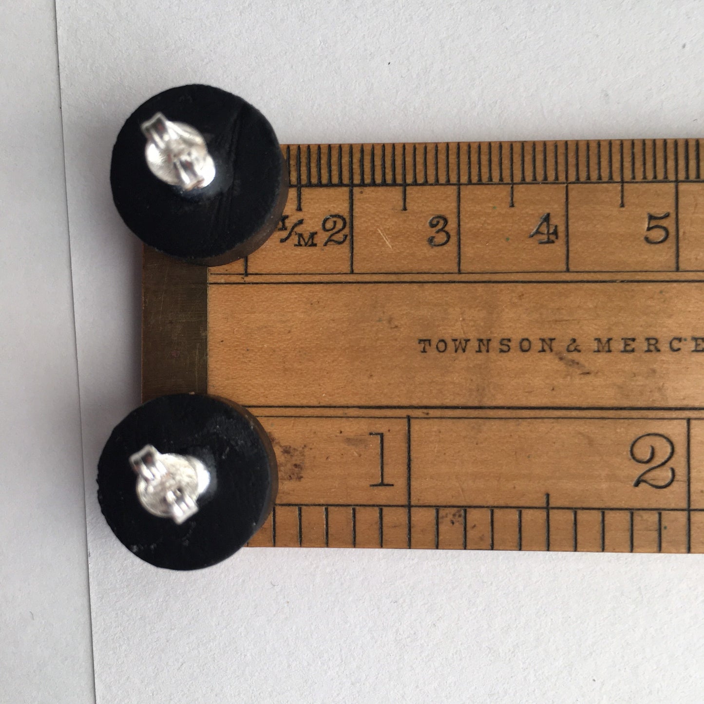 Mondrian men’s earrings. Sterling silver and sustainable wood stud earrings. Father’s Day gift.