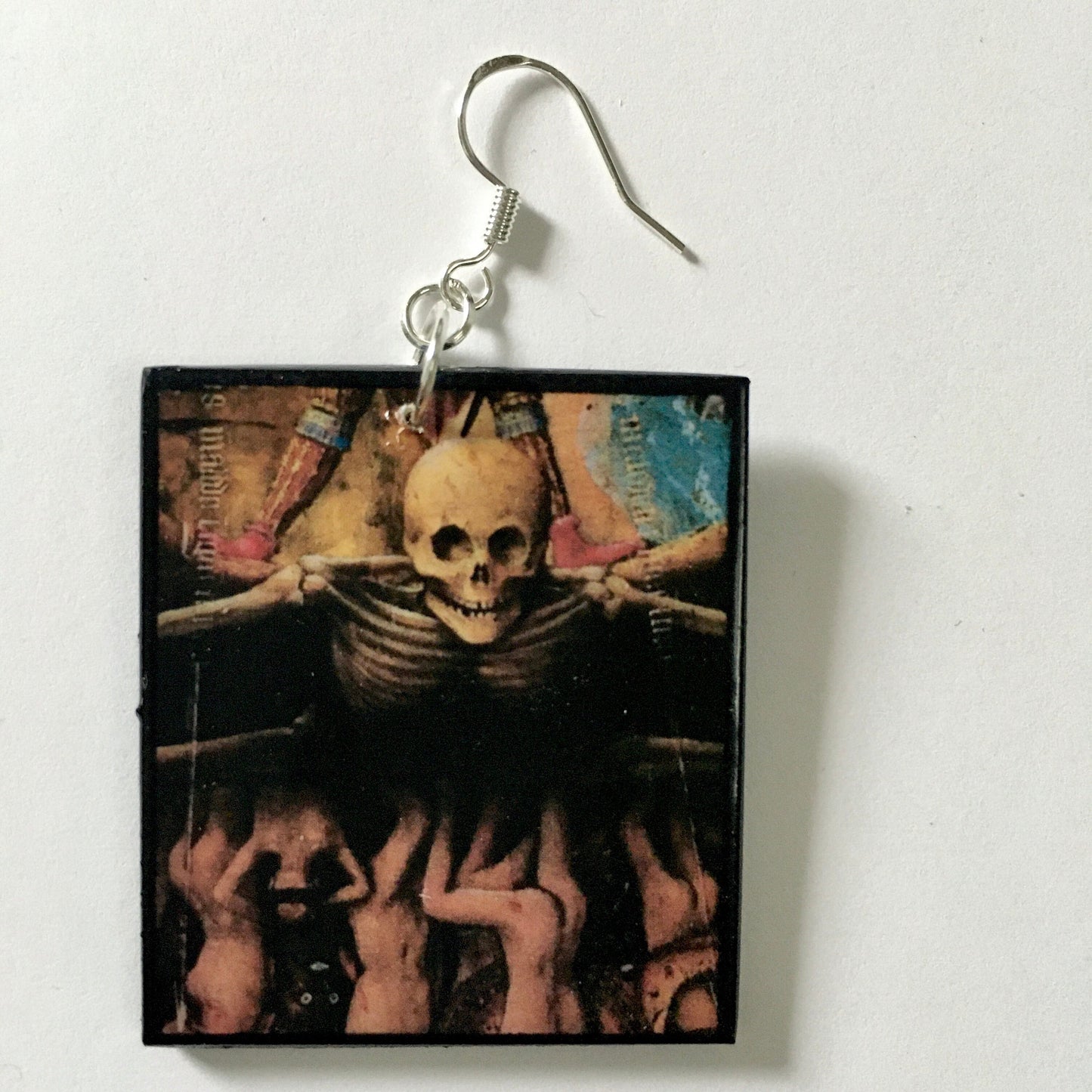 The Crucifixion by Jan Van Eyck art earrings