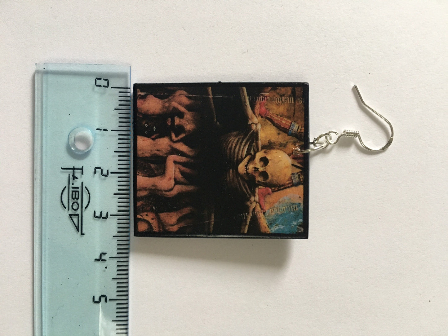 The Crucifixion by Jan Van Eyck art earrings