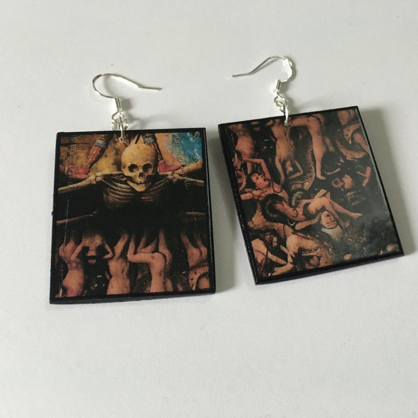 The Crucifixion by Jan Van Eyck art earrings