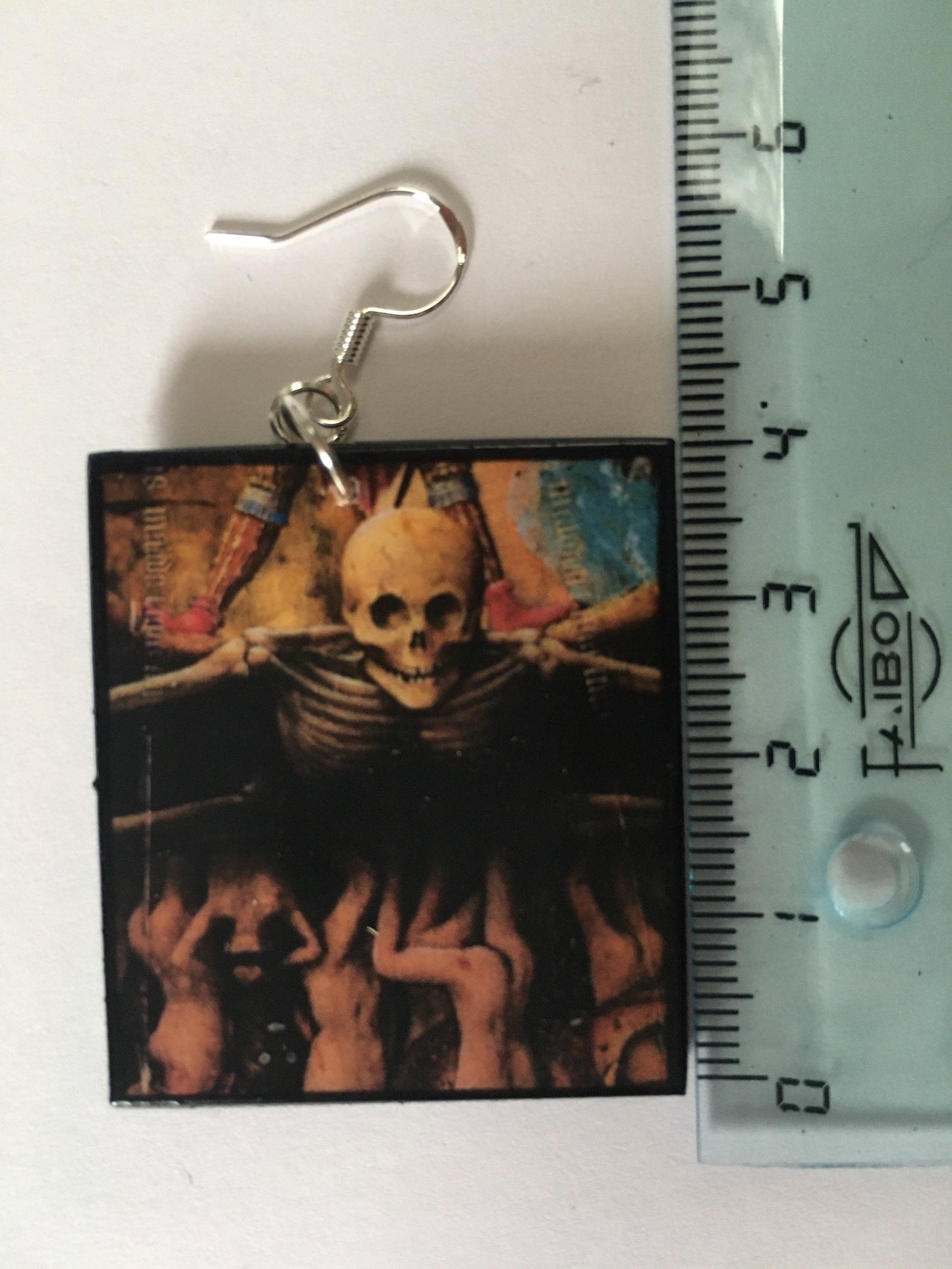 The Crucifixion by Jan Van Eyck art earrings