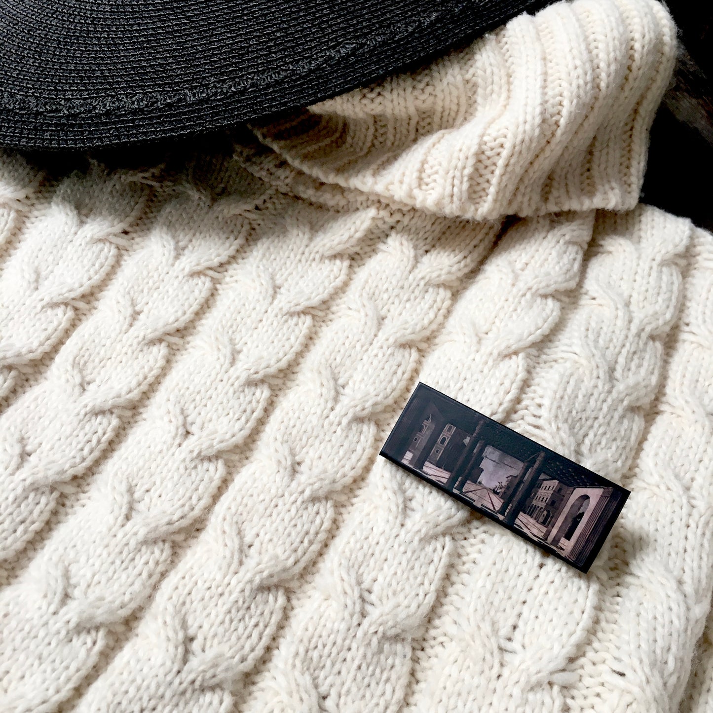The Ideal City, Berlin Renaissance art brooch.