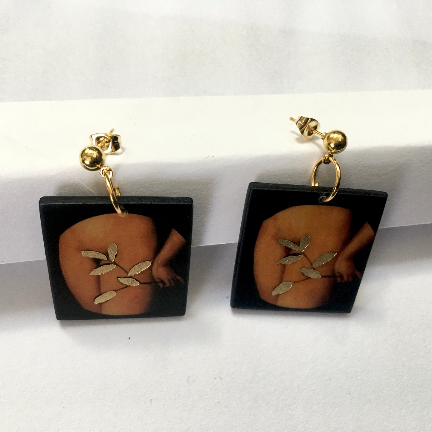 Eve, first woman art earrings