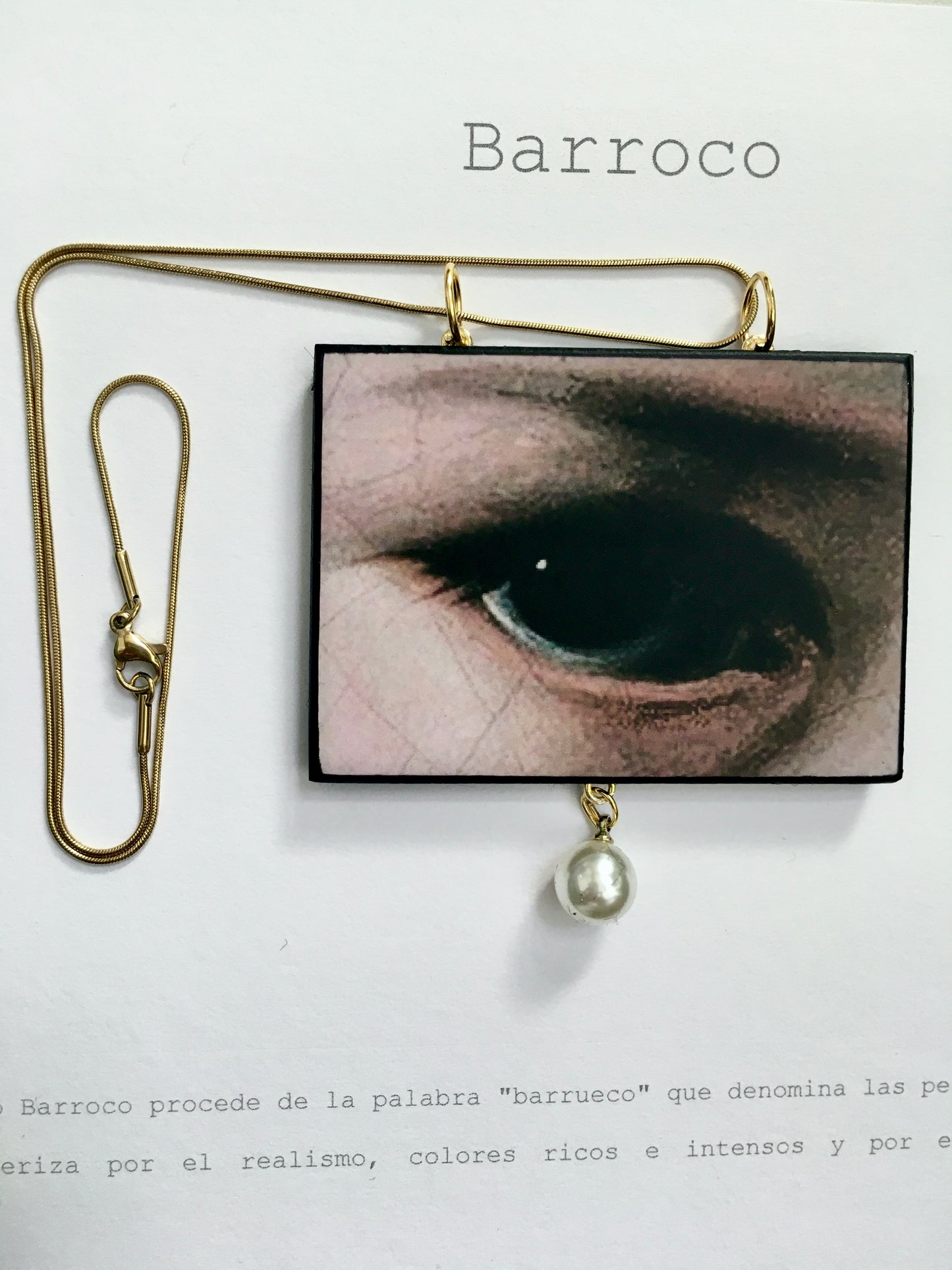 Baroque art jewellery set