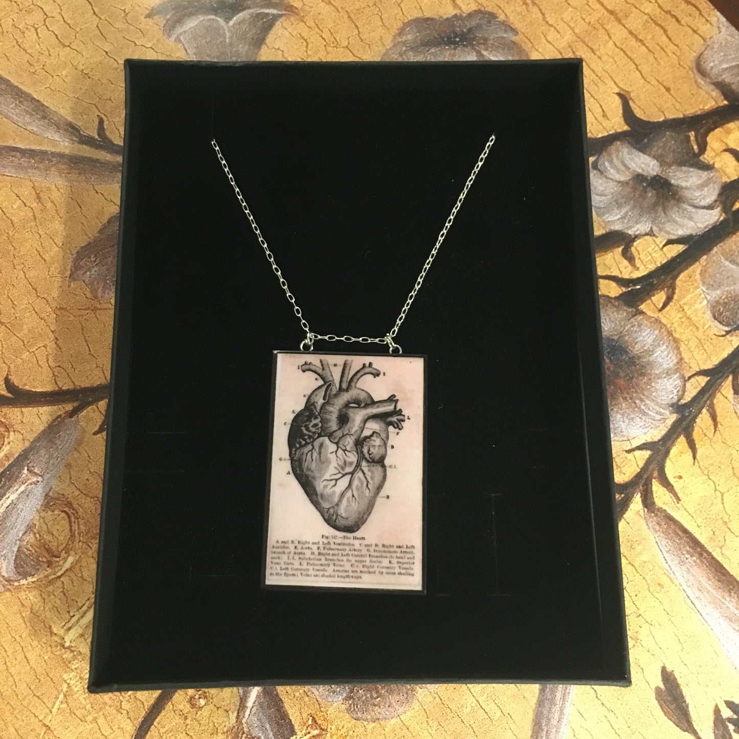 Anatomical heart necklace