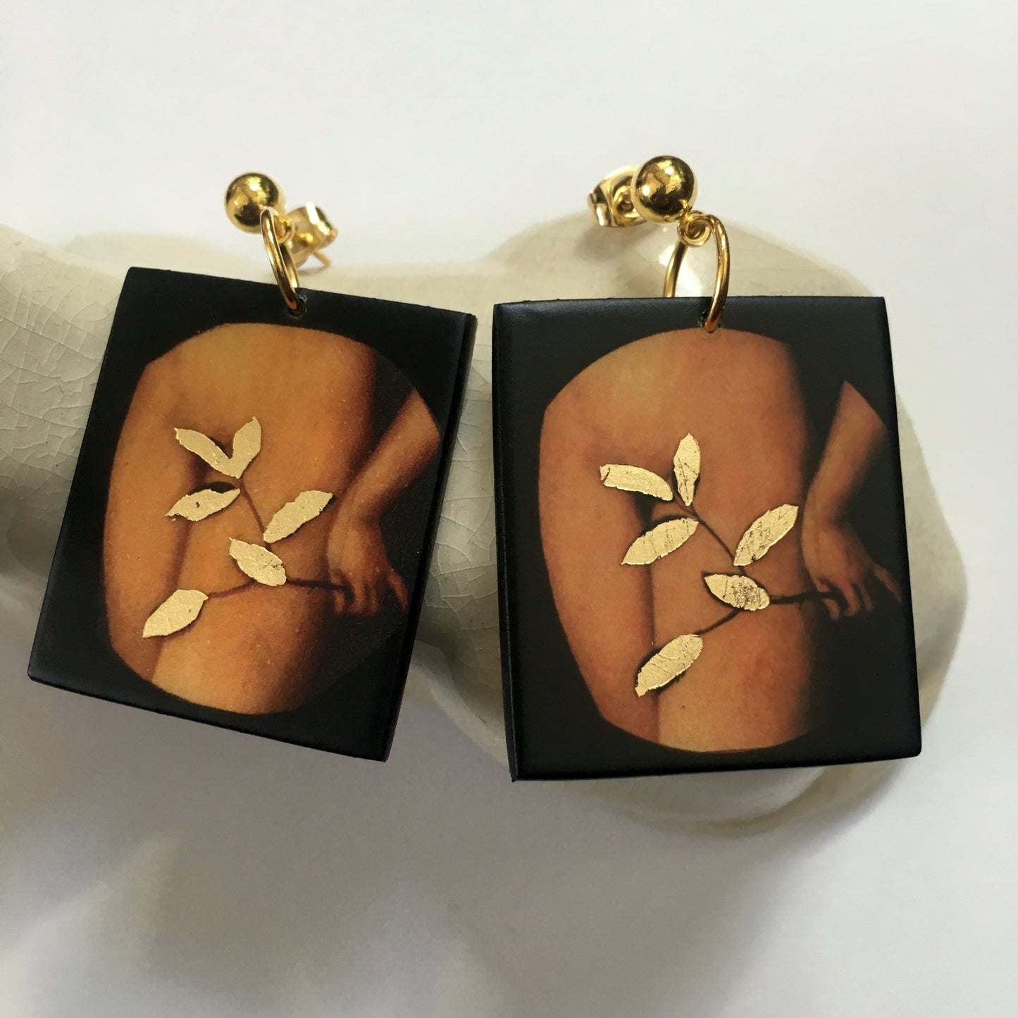 Eve, first woman art earrings