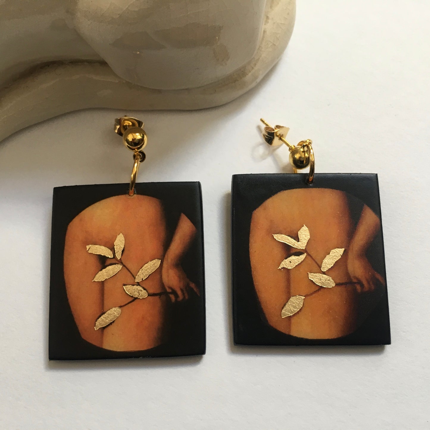 Eve, first woman art earrings