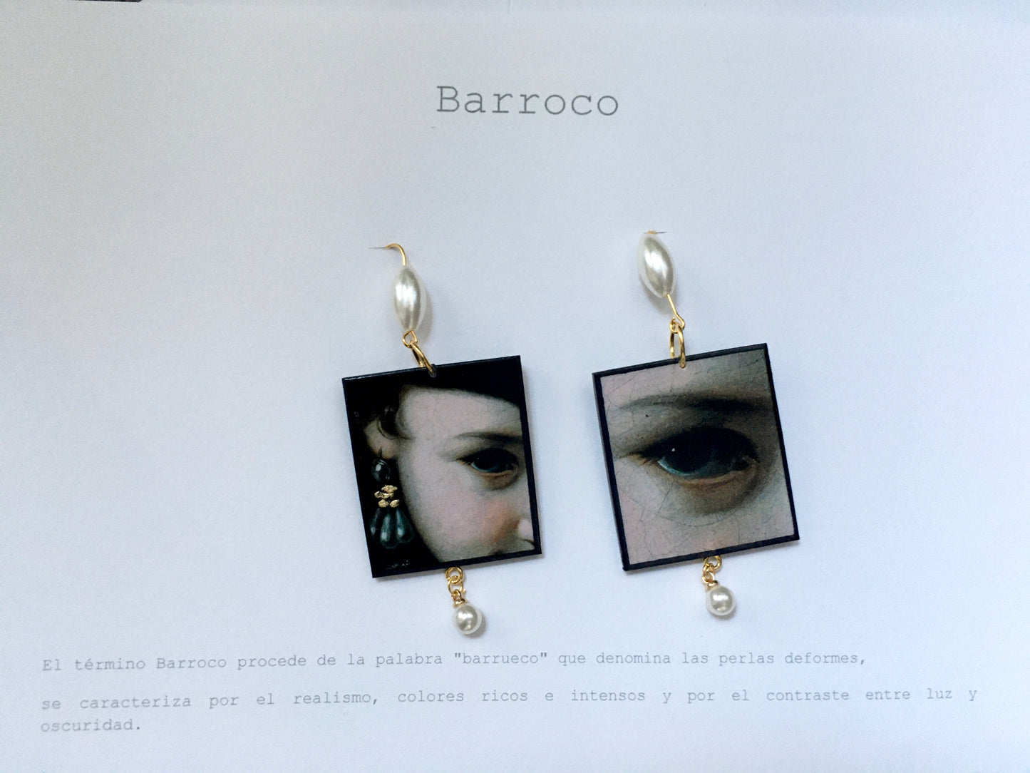 Baroque art jewellery set