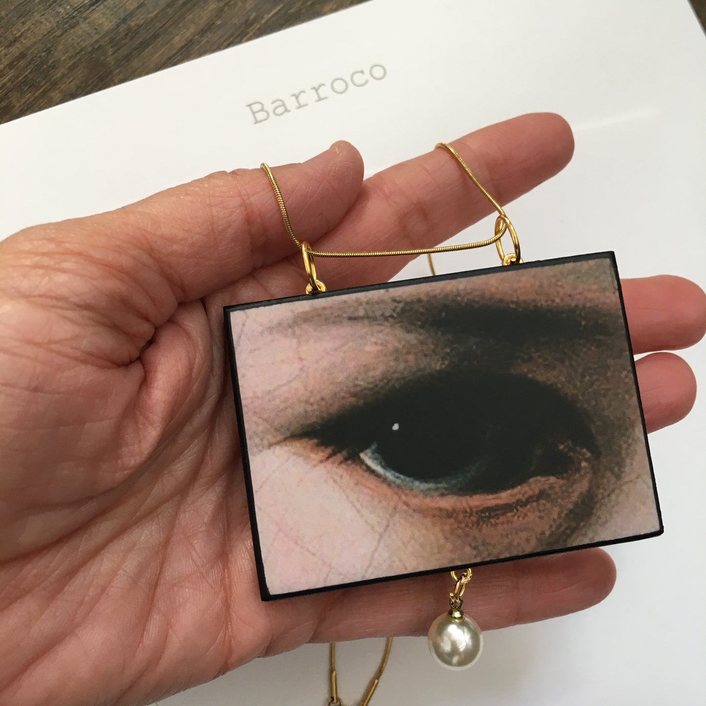 Baroque art jewellery set
