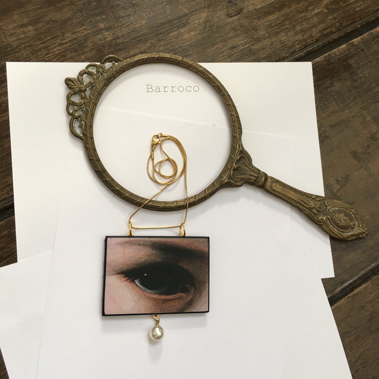 Baroque art jewellery set