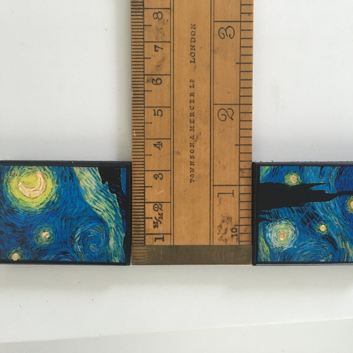 Van Gogh, golden details earrings