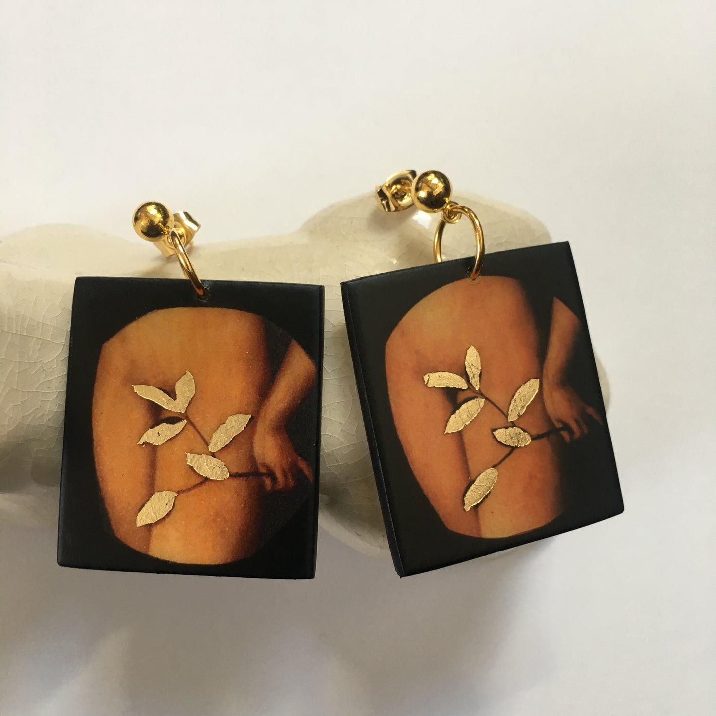 Eve, first woman art earrings