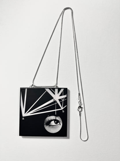 Museum-Inspired Sustainable Necklace Geometric Design Necklace Obljewellery