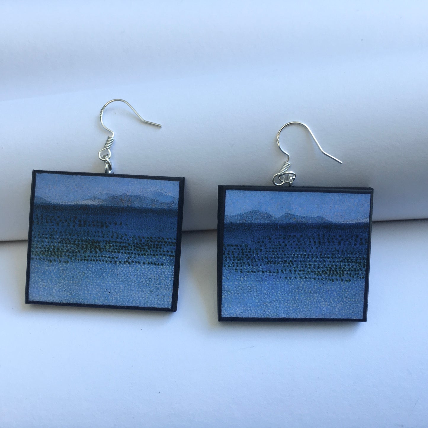 Museum-Inspired Sustainable Earrings Sea art earrings Obljewellery