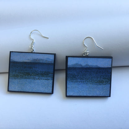 Museum-Inspired Sustainable Earrings Sea art earrings Obljewellery