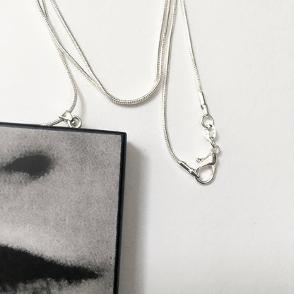Museum-Inspired Sustainable Necklace Lips Pop art necklace Obljewellery
