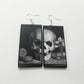 Memento Mori art earrings