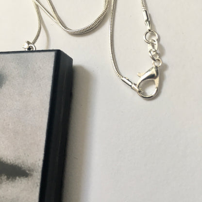 Museum-Inspired Sustainable Necklace Lips Pop art necklace Obljewellery