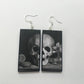 Memento Mori art earrings