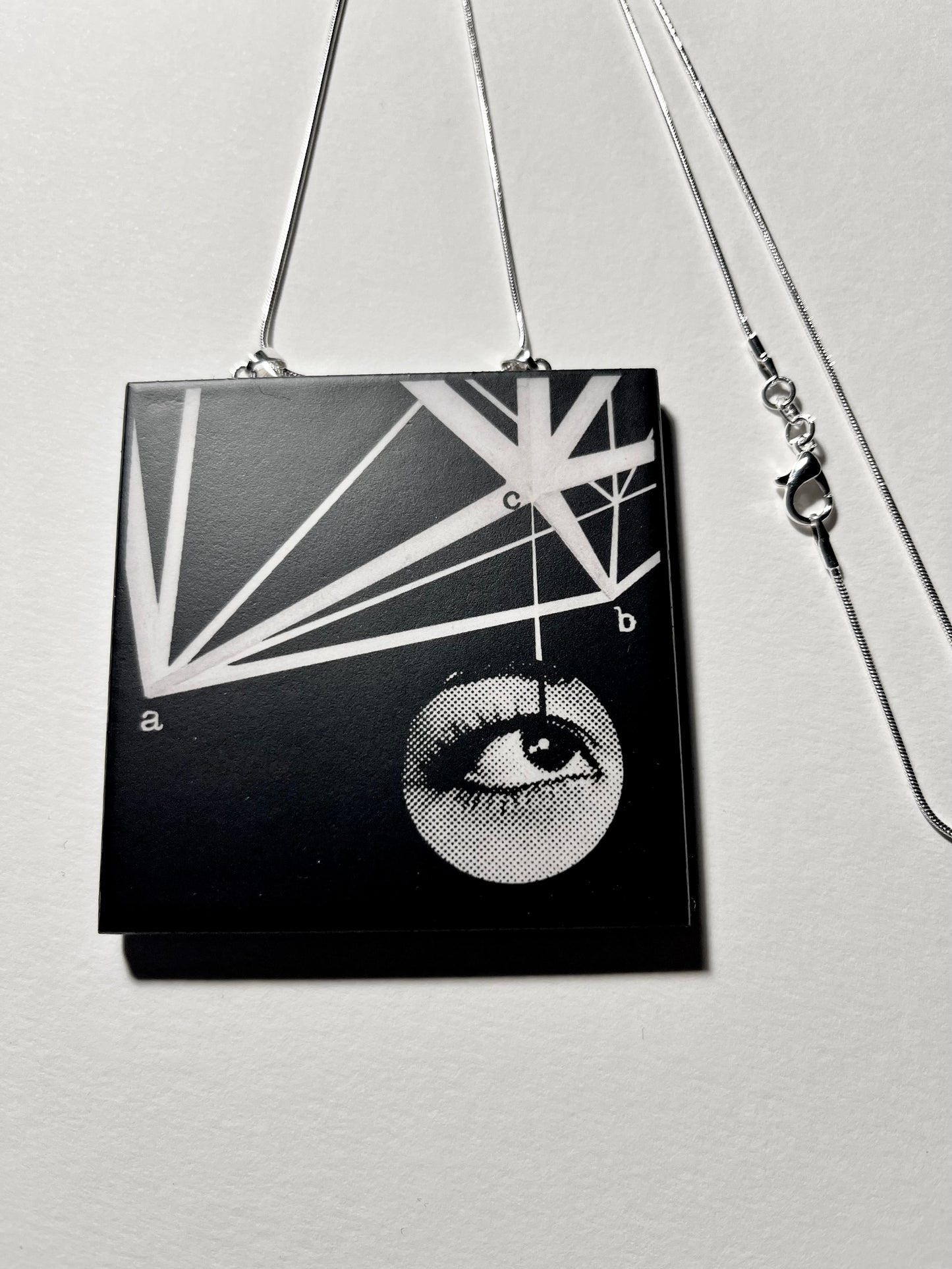 Museum-Inspired Sustainable Necklace Geometric Design Necklace Obljewellery