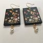 Still Life of Flowers earrings, Brueghel painting