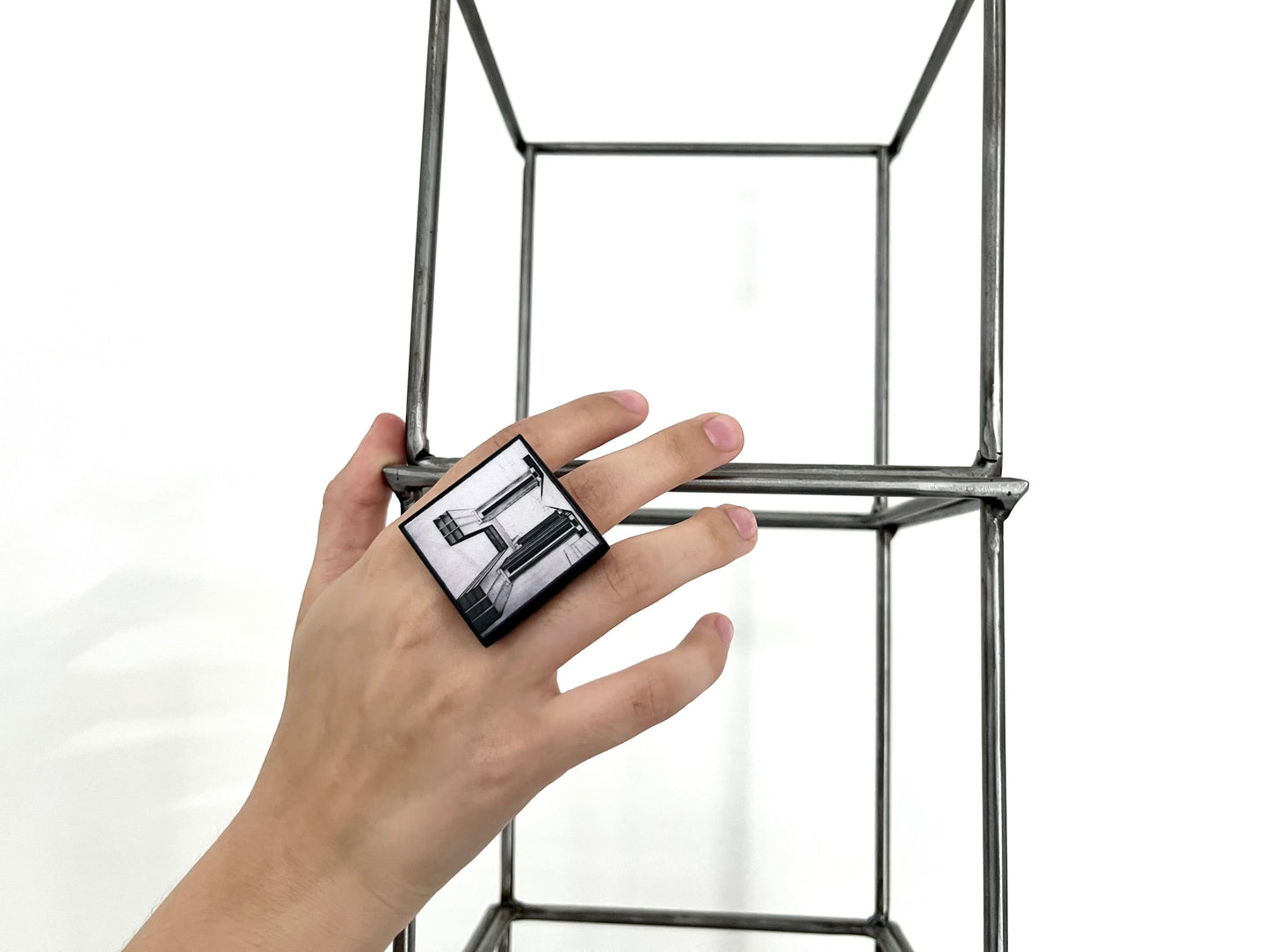 Museum-Inspired Sustainable Rings El Lissitzky sustainable art ring Obljewellery
