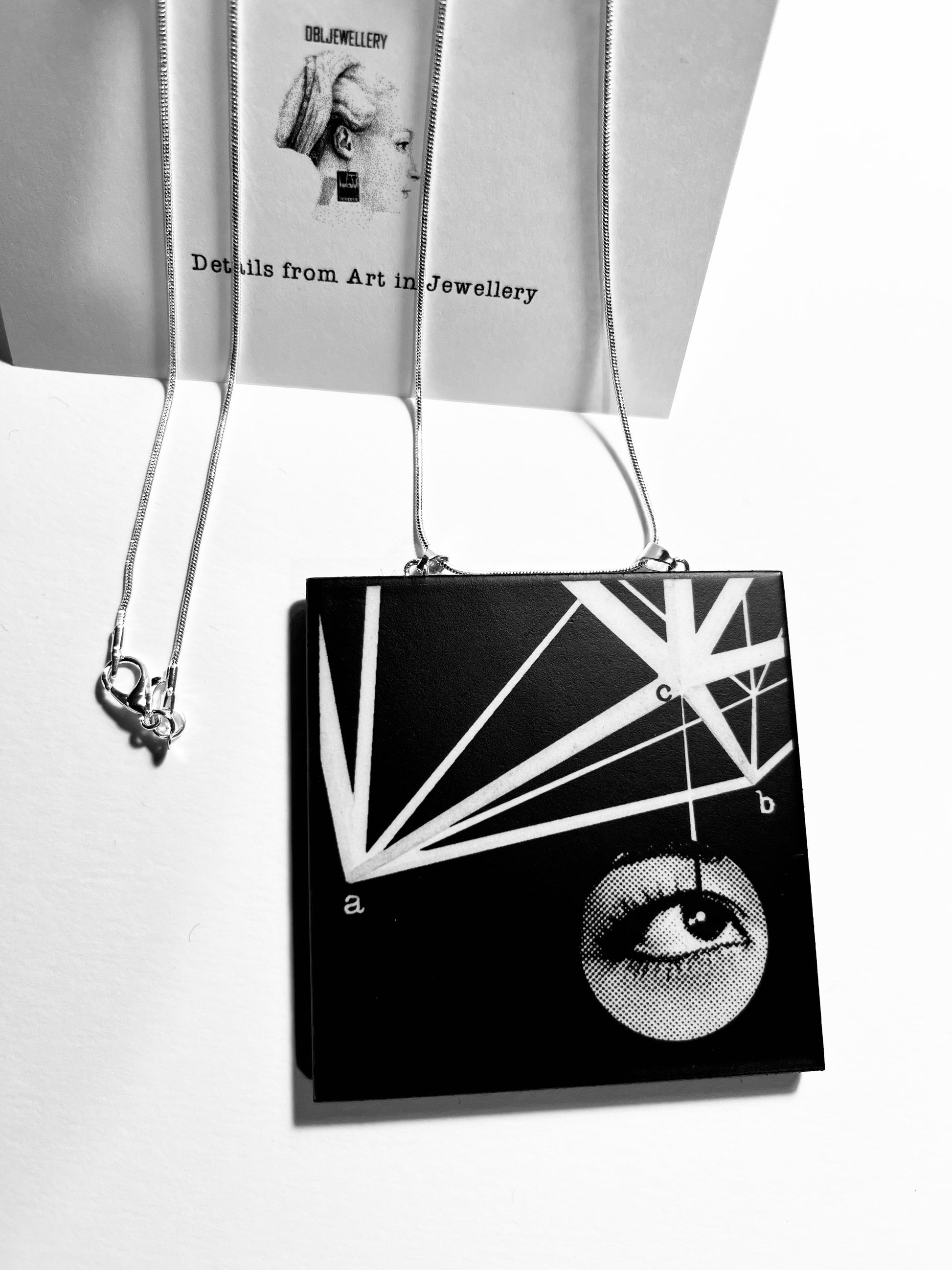 Museum-Inspired Sustainable Necklace Geometric Design Necklace Obljewellery