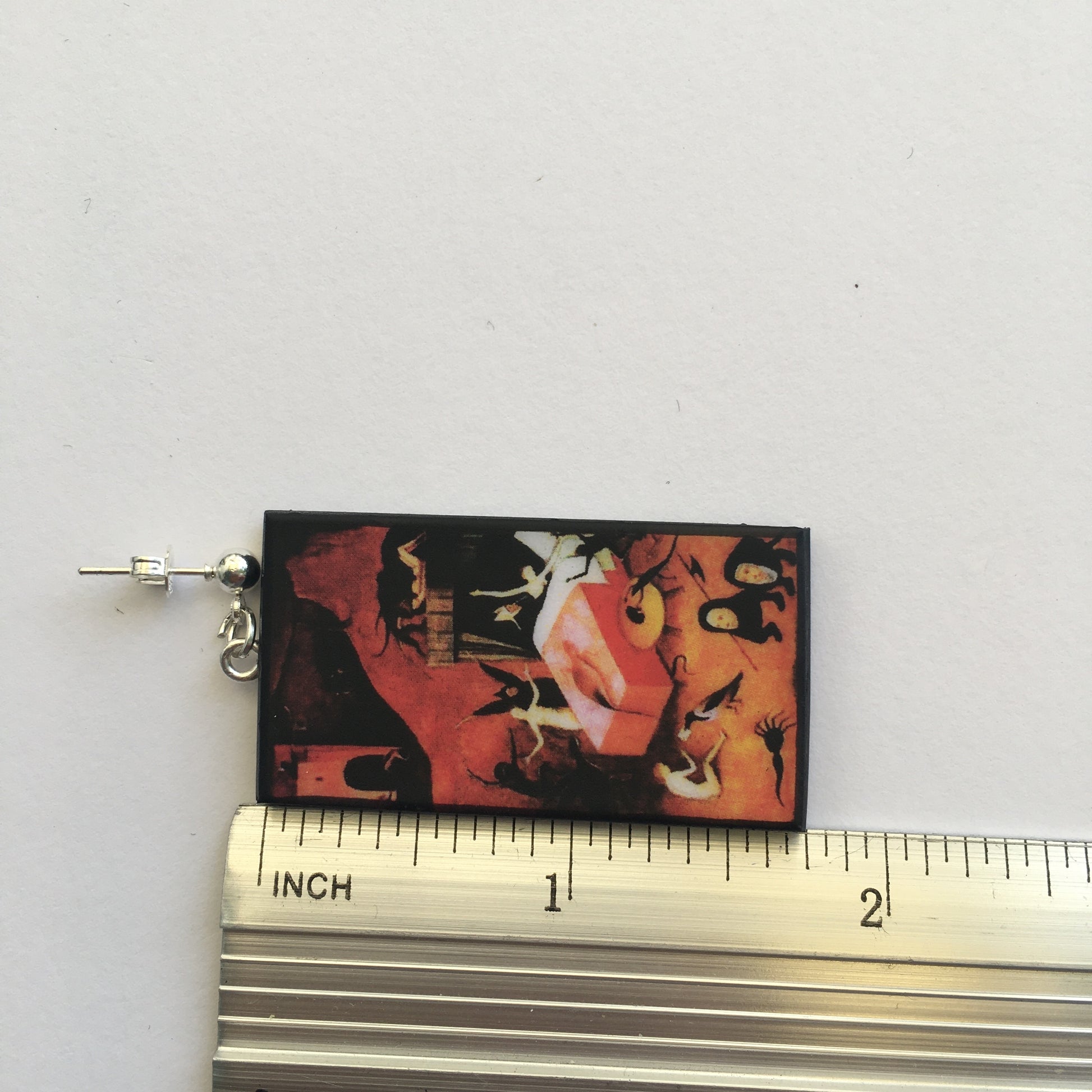 Museum-Inspired Sustainable Earrings Hieronymus Bosch art earrings Obljewellery