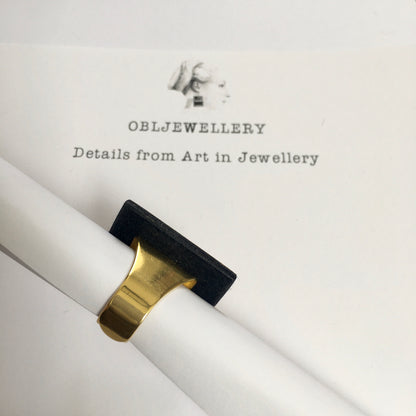 Museum-Inspired Sustainable Rings Klimt inspired promise ring Obljewellery