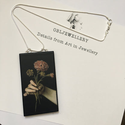Museum-Inspired Sustainable Necklace Jaen Ranc art detail necklace Obljewellery